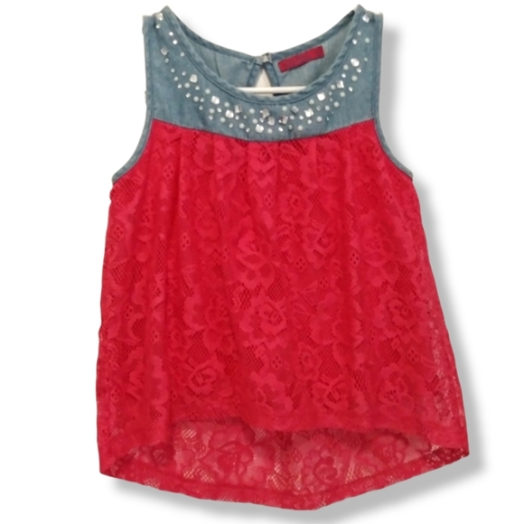 Studded Sleeveless Blouse - Girls Attitude - Picture 1 of 13